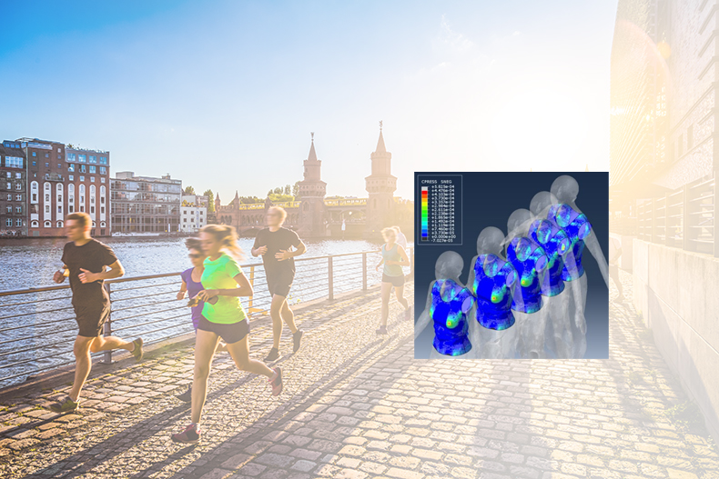 人体の衣服圧解析