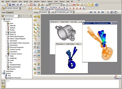 Abaqus/CAEのメインユーザーインターフェース