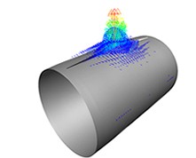 エネルギー分野：ガスパイプき裂からの破壊進展