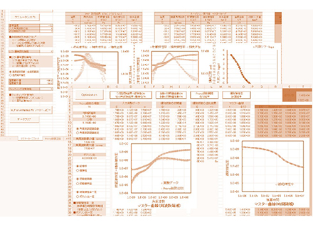 粘弾性材料カーブフィットプログラム